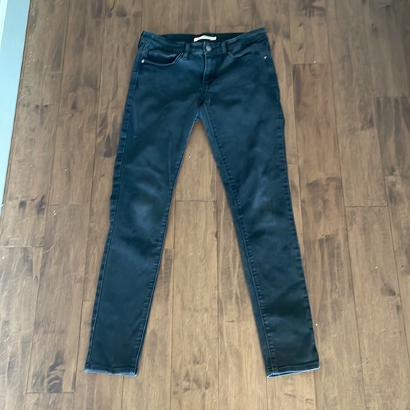 711 Skinny 27 Black Levi Strauss Jeans - Picture 7 of 11